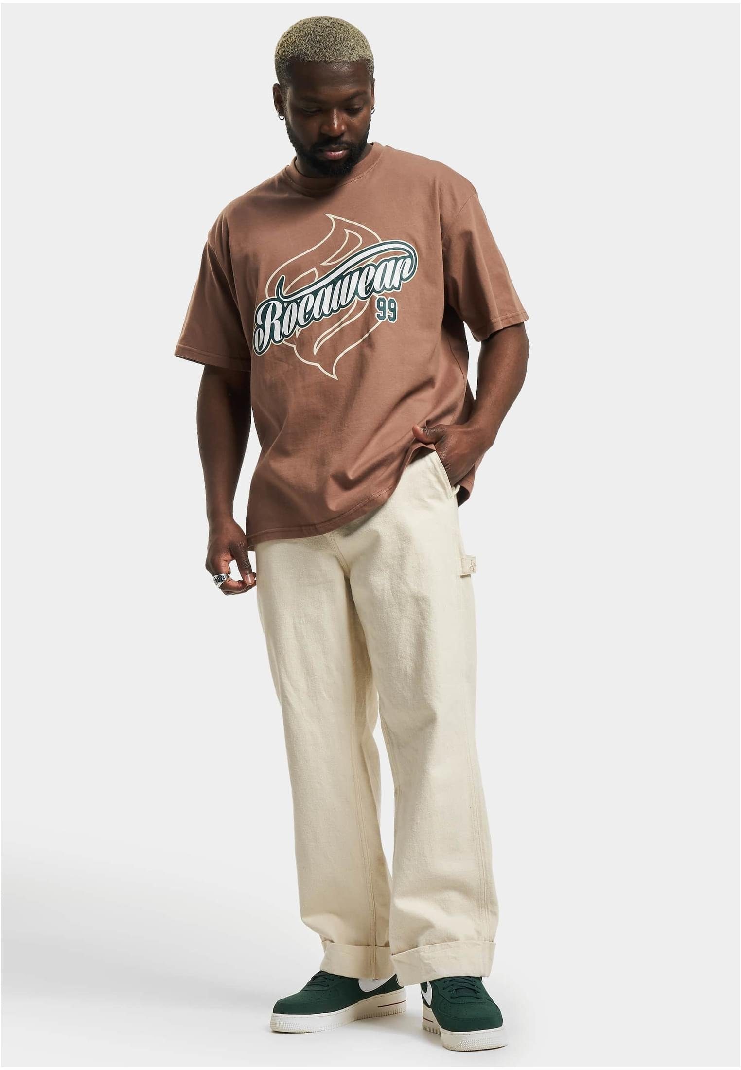 Herren Rocawear brown T-Shirt Kurzarmshirt Luisville Rocawear (1-tlg)