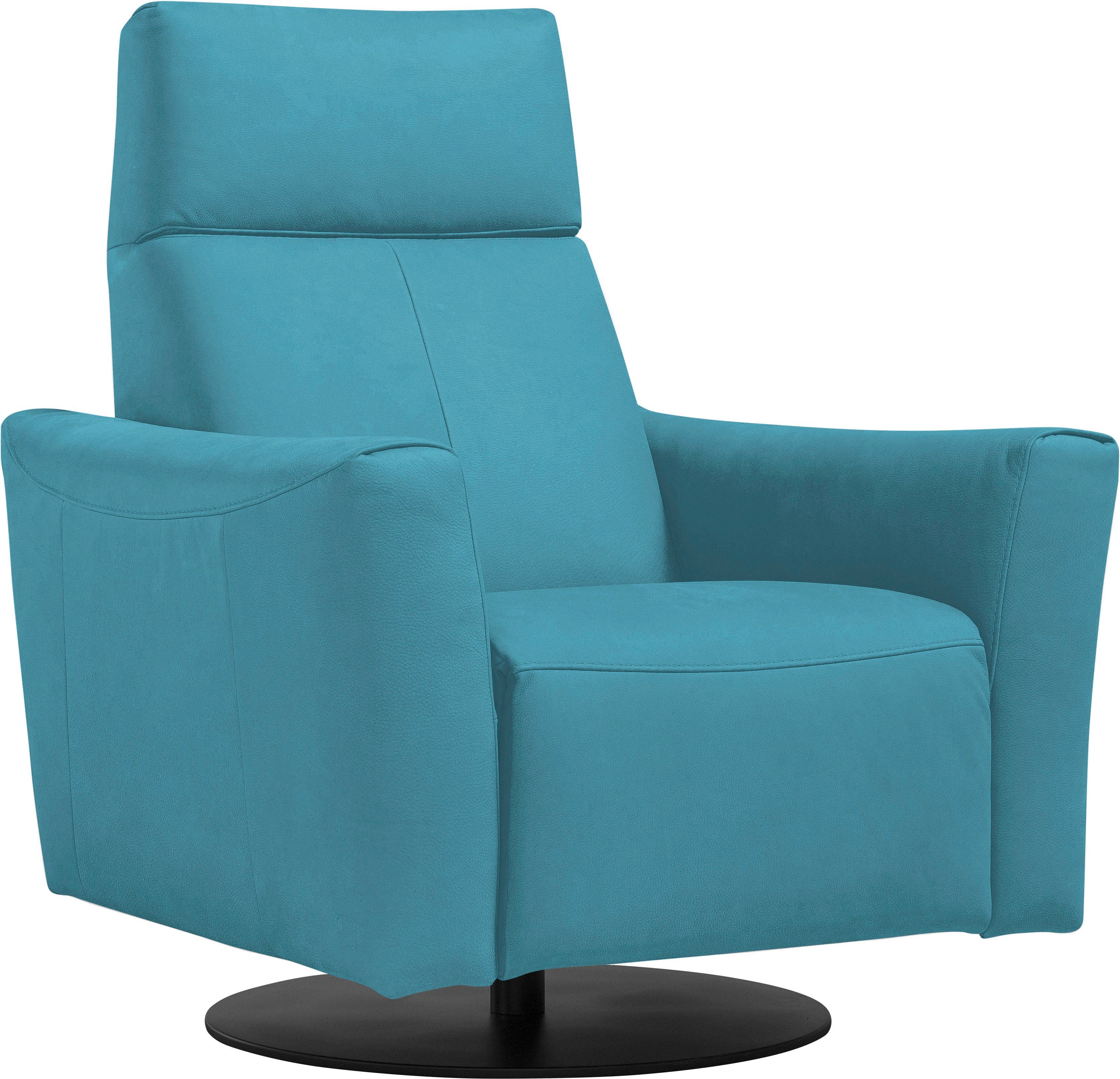 Egoitaliano Sessel Blues Designsessel, Loungesessel, Breite 84cm, bequem und elegant, drehbar, inkl. manuelle Relaxfunktion durch Push-Back-Mechanismus