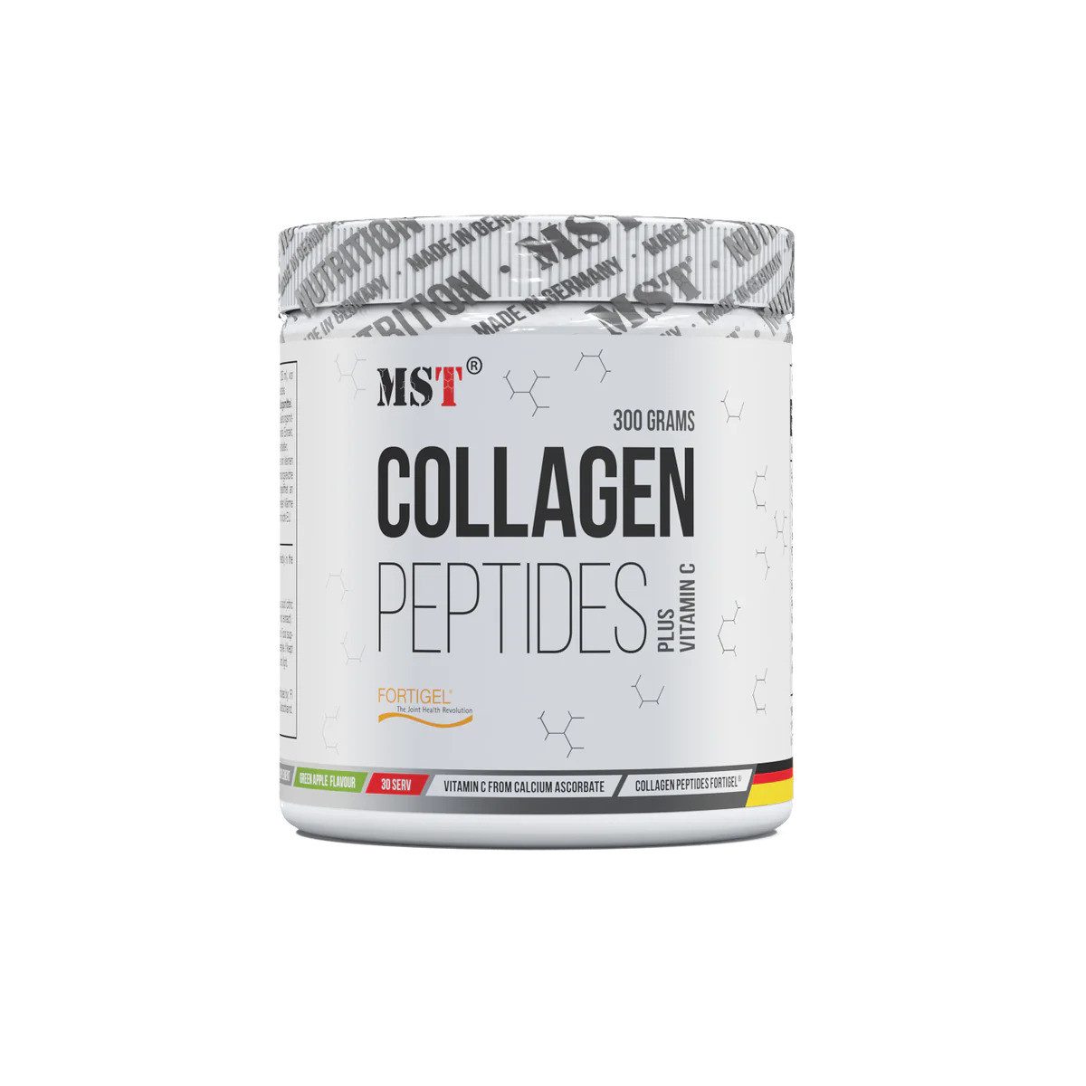 MST Nutrition Collagen Peptides Fortigel 300g - Green Apple Pulver, 300 g, Pulver