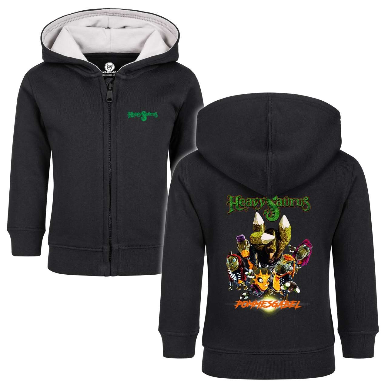 Kapuzensweatjacke mit Heavysaurus (Pommesgabel) Aufdruck für Babys (0–24 M)