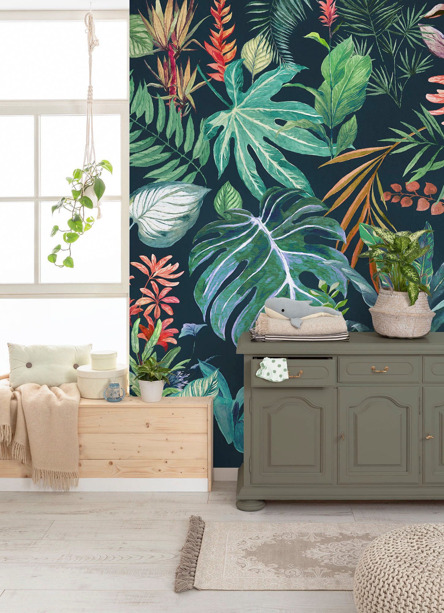 Fototapete Digitaldruck Vlies - Colourful Leaves - Размер 200 x 250 cm