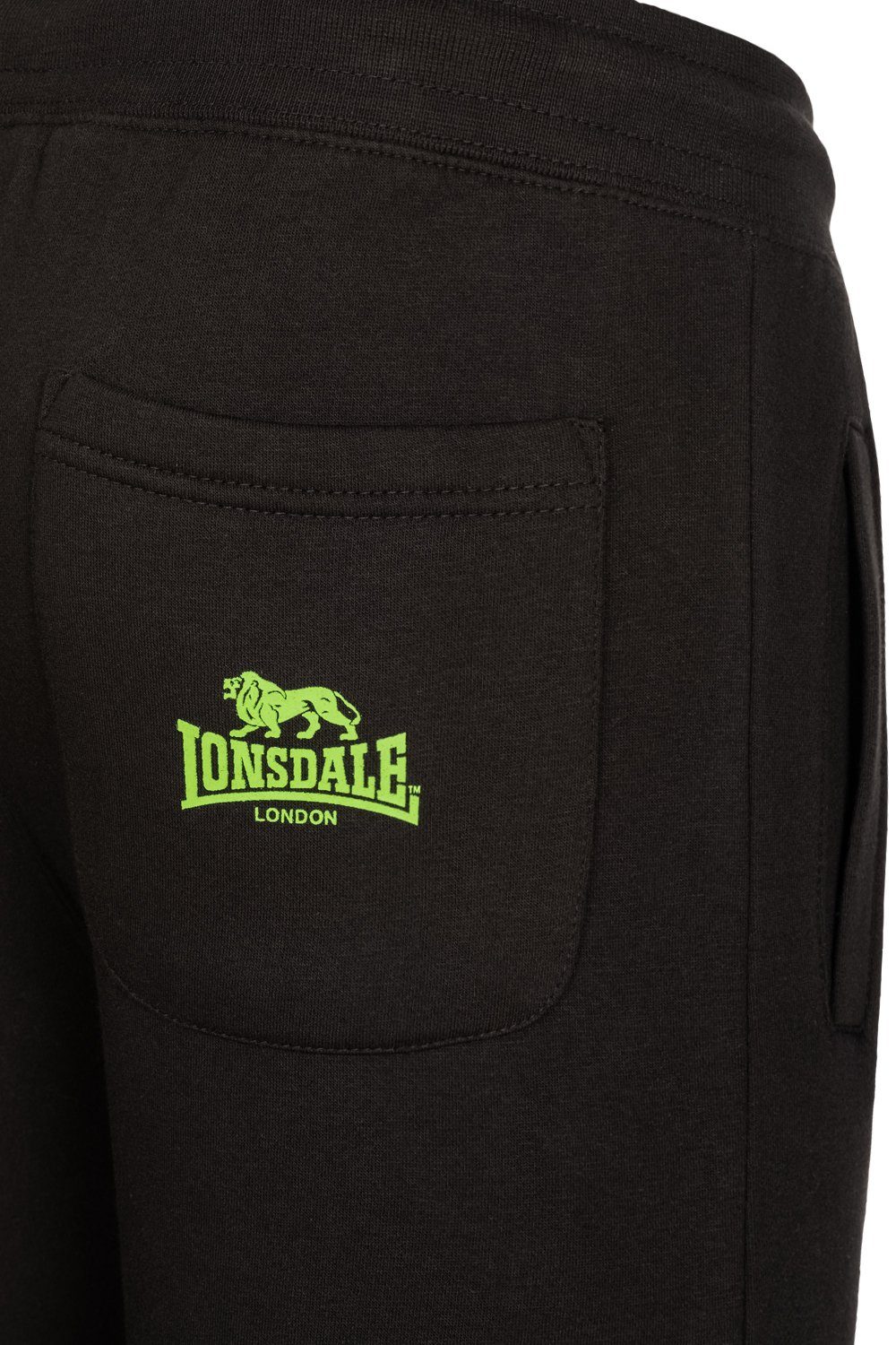 Lonsdale Jogginghose Black/Neon Green WELLINGHAM