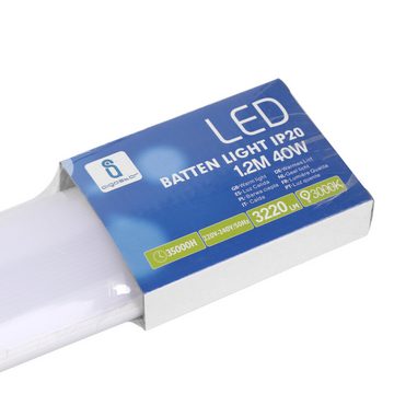 LED Universum LED Lichtleiste 220-240V, warmweiß, 3000K, 40W, 3220lm, IP20, Hochvolt, B7,45cm, warmweiß