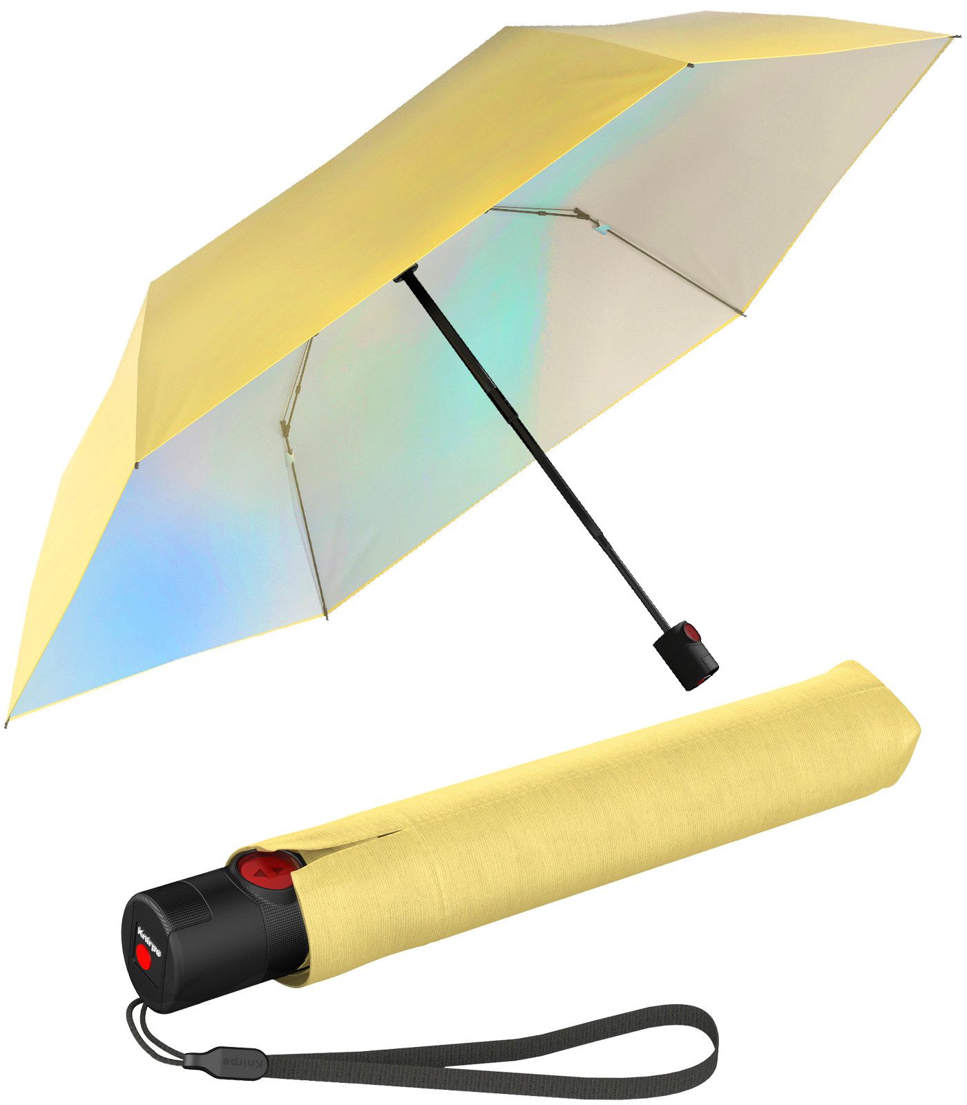 Knirps® Taschenregenschirm U.200 Ultra Light Duomatic - UV coated, mit UV- und Hitzeschutz und Auf-Zu-Automatik