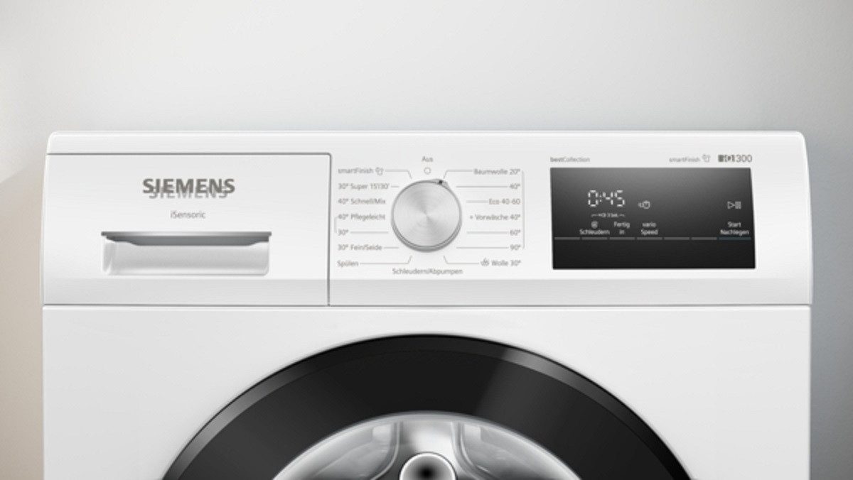 SIEMENS Waschmaschine iQ300 WM14N0G5, 8 kg, 1400 U/min, iQdrive: effizient, langlebig und leise