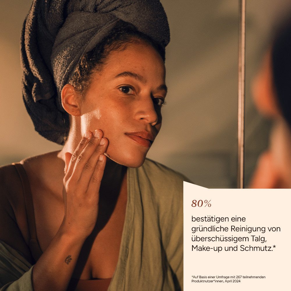 JUNGLÜCK Gesichtsreinigungsgel Reinigungsgel - porentiefe Reinigung, schäumend, 1-tlg., Talgregulierende Reinigung besonders für ölige und unreine Haut