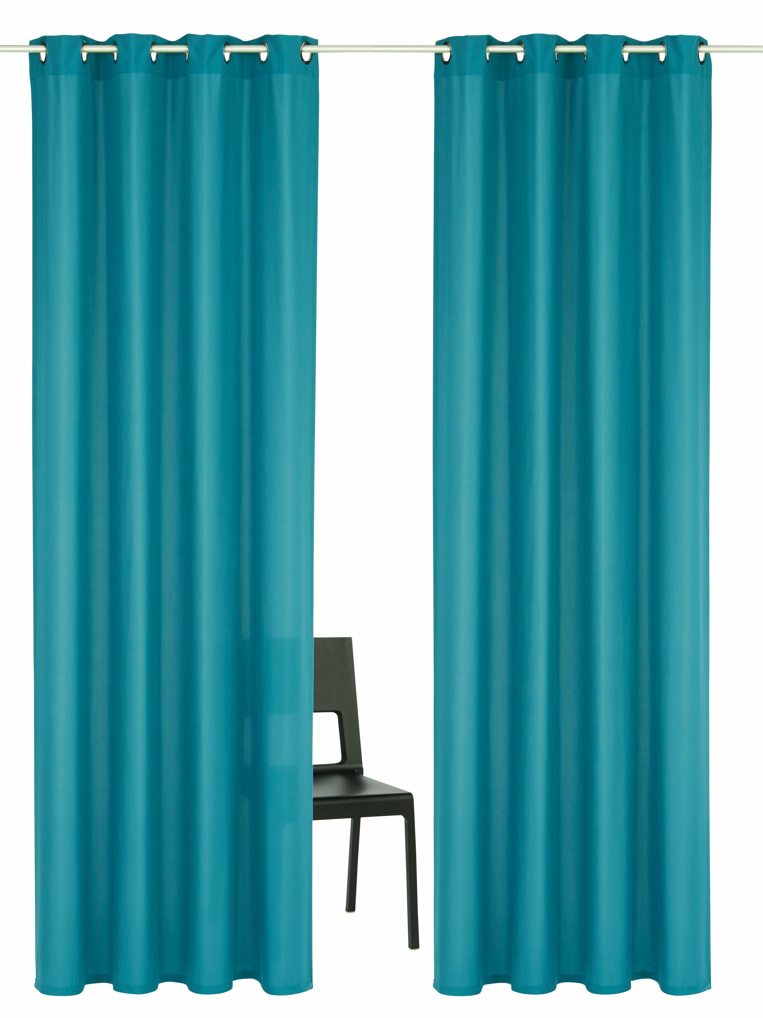 OTTO home Vorhang Parry (2 St), Ösen, blickdicht, Polyester, 2-er Set, blic günstig online kaufen