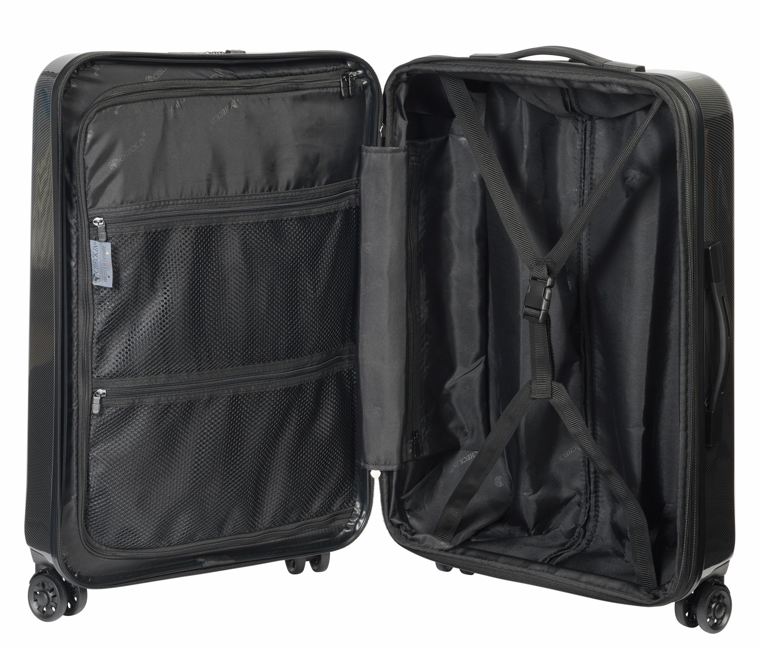 CHECK.IN® Trolleyset - Light - XL-Volumen - 4 Rollen - Dehnfalte, div. Farben