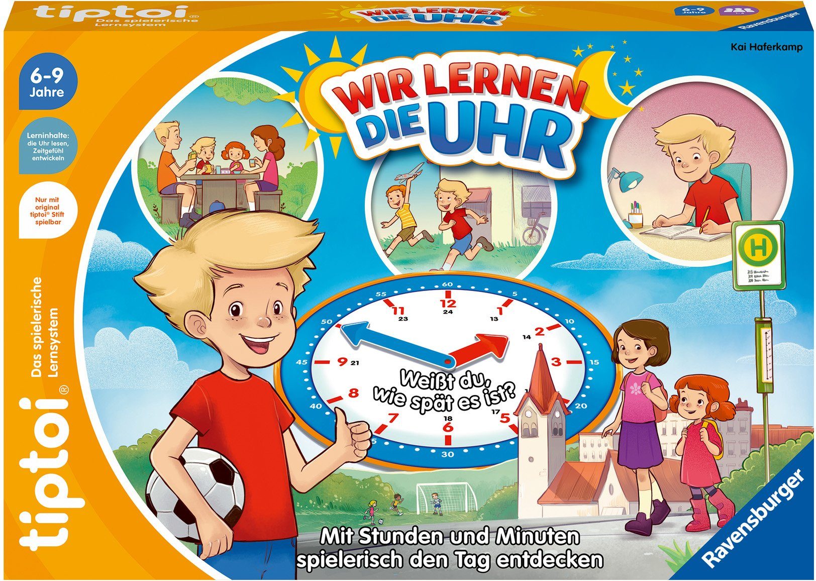 Ravensburger Spiel tiptoi® Wir lernen die Uhr, Made in Europe – Bild 3 von 4