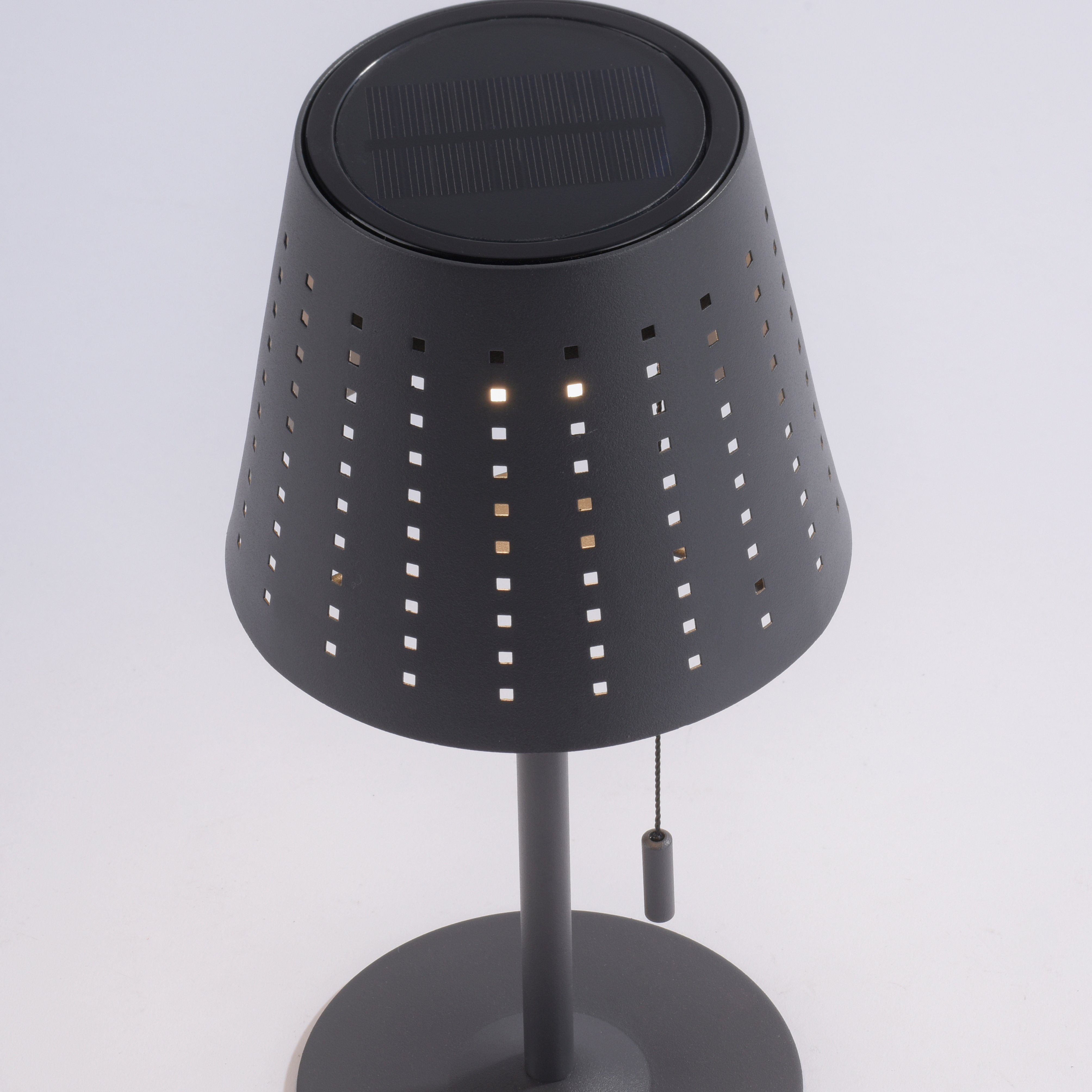Leuchten Direkt Tischleuchte MANDY, LED fest integriert, Warmweiß, LED,  Solarbetrieben - IP44 spritzwassergeschützt