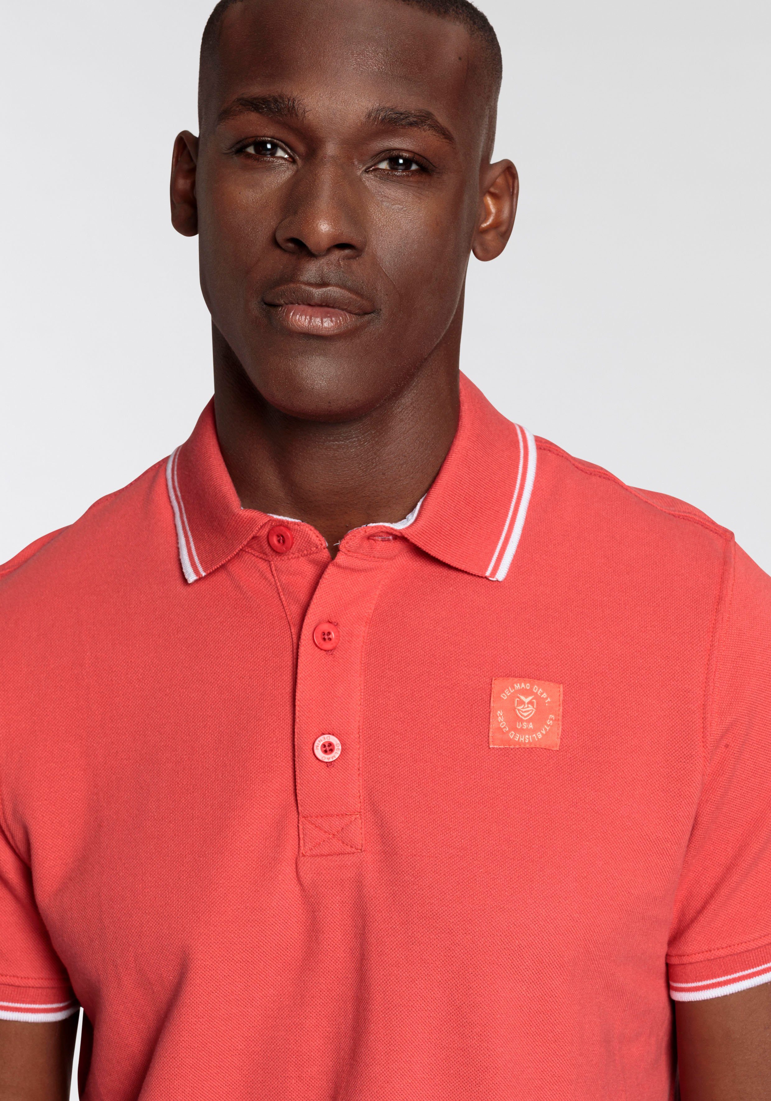 DELMAO Poloshirt Kurzarm, lockere Passform, Polokragen, für Tennis oder Golf