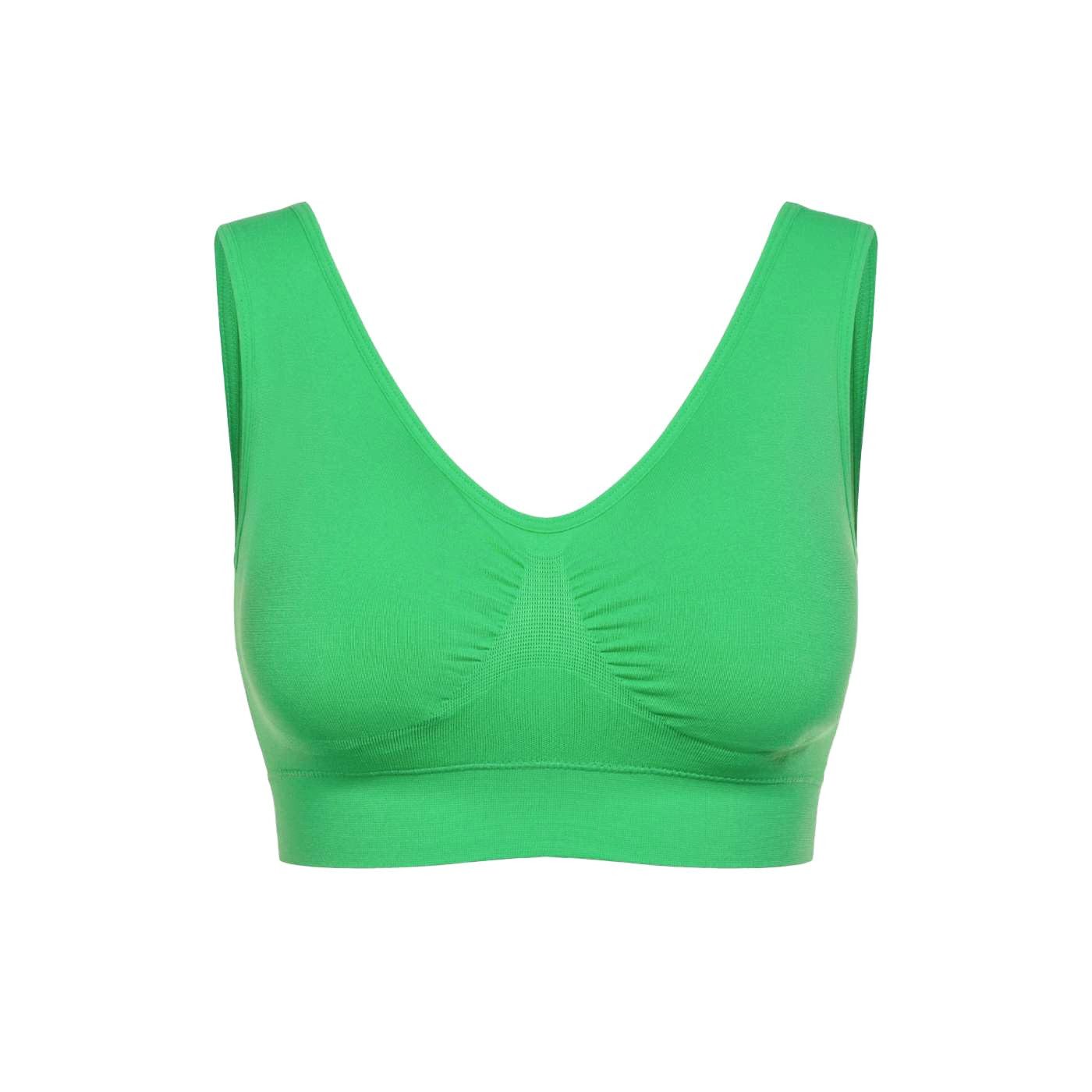 cfab (creamy fabrics) Bügelloser BH Comfy Bra-Poison Green-S (1-tlg)