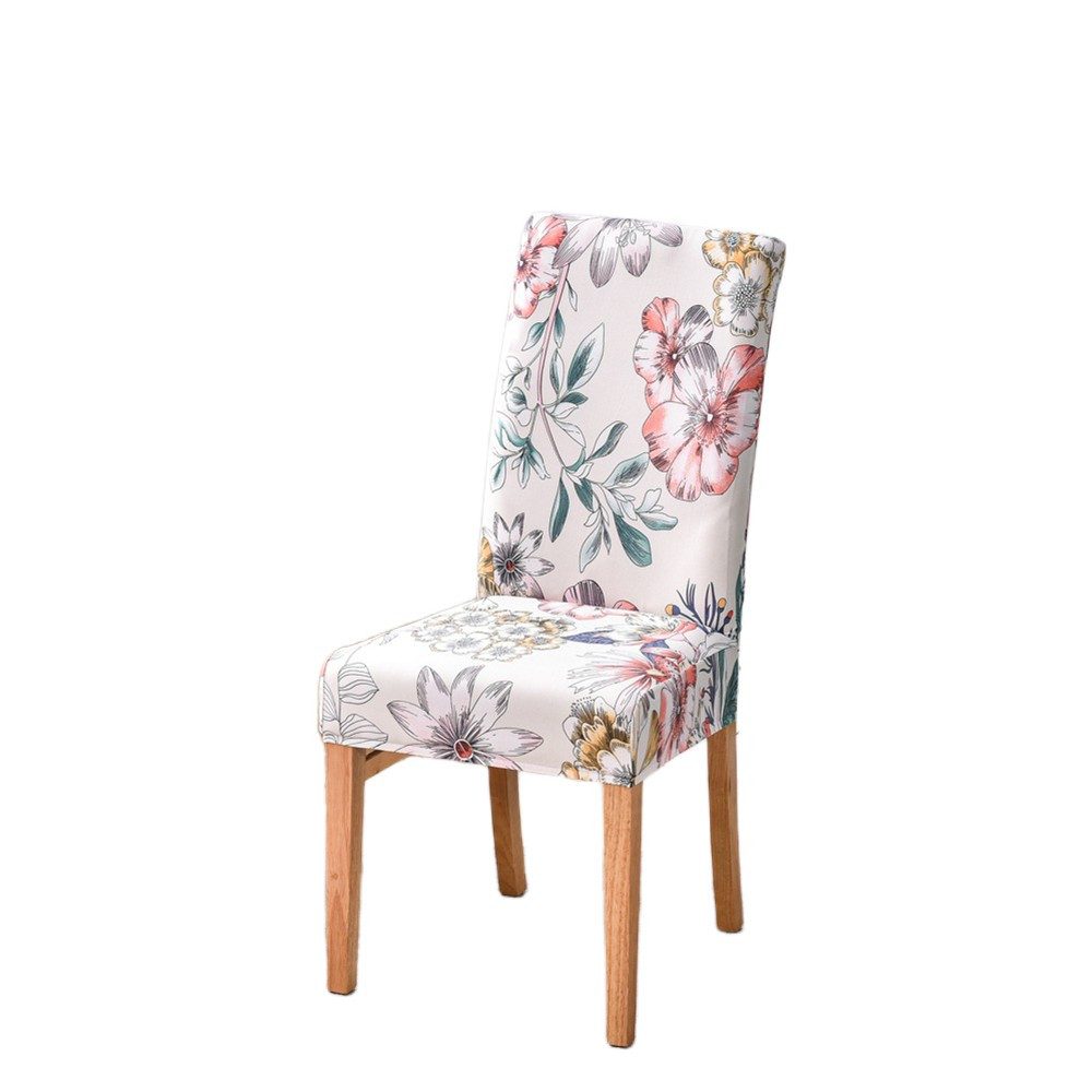 Coonoor Stuhlhusse Elastische Moderne Bedruckte Stuhlhussen Stretch Abnehmbare, Waschbar Stuhlüberzug für Esszimmer, Partys Deko, Hochzeit