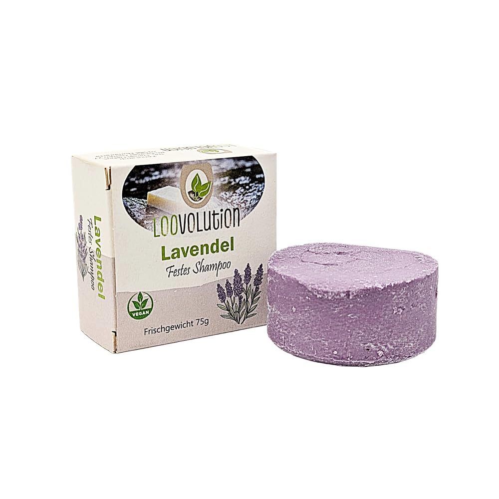 Loovolution Festes Haarshampoo Loovolution® Festes Shampoo Lavendel, Festes Shampoo mit Lavendel
