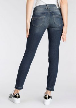 Herrlicher Slim-fit-Jeans TOUCH in 7/8 Länge und ausgefranstem Hosensaum