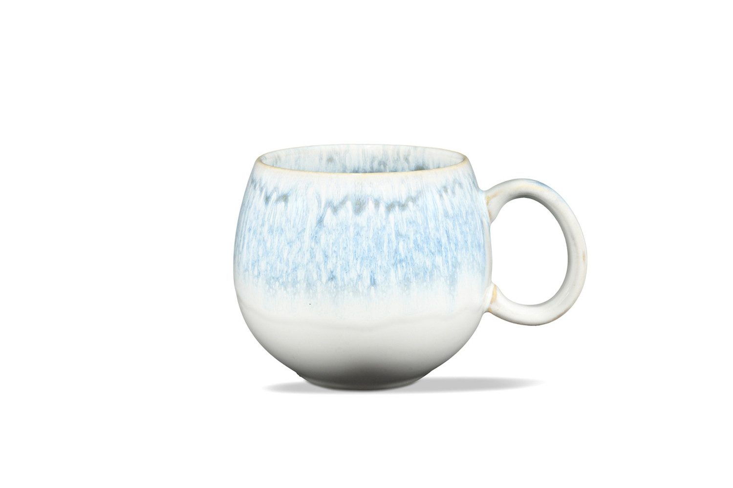 Tasse Jumbotasse eisblau weiß Keramik 0,5 L