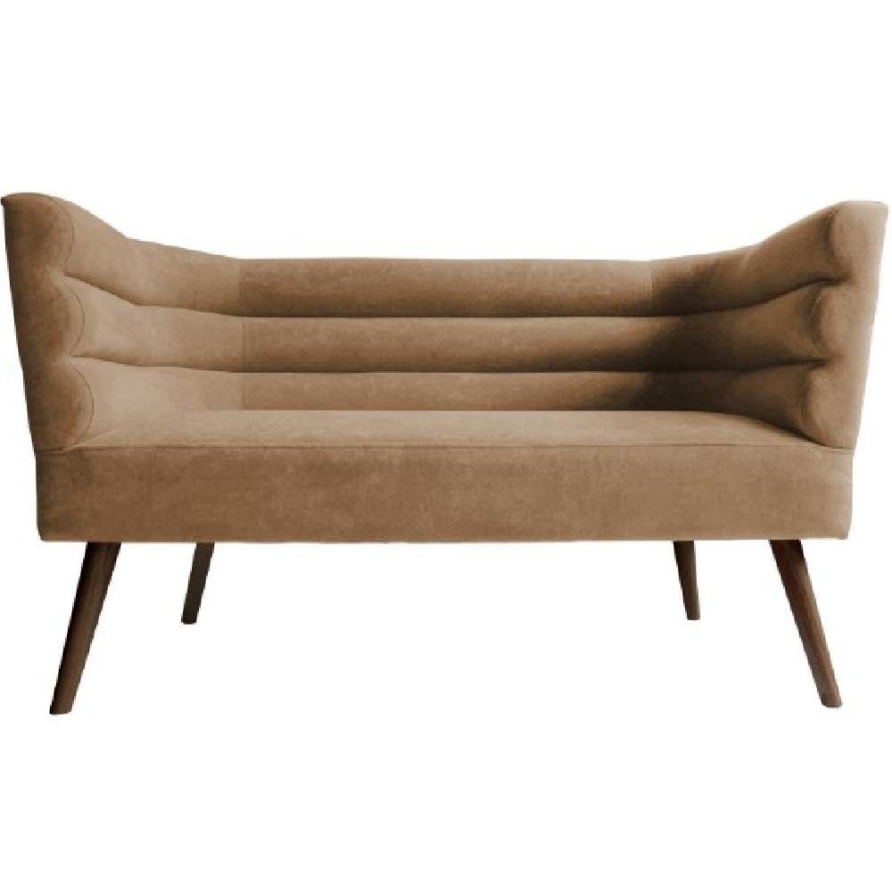 Leitmotiv Sofa Sofa Explicit Suede Look Chocolate Brown