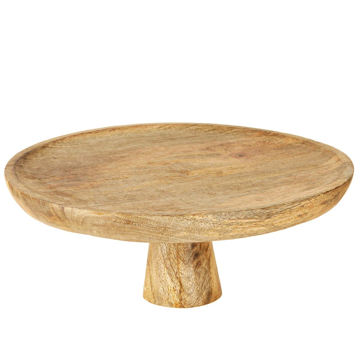 Florists Products Dekokorb Dekoteller Holz Tortenständer Natur Ø25cm Unikat Vintage