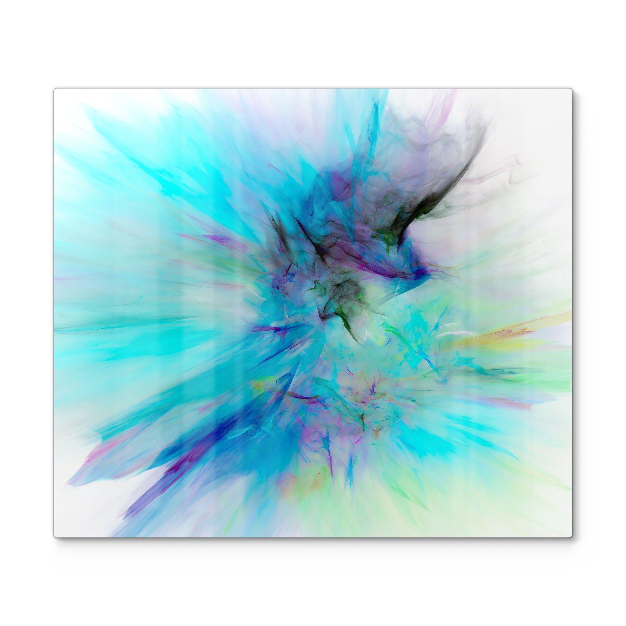 DEQORI Herdblende-/Abdeckplatte 'Supernova der Farben', Glas, (1 tlg), Glas Herdabdeckplatte Ceranfeld Herd | Herdabdeckplatten