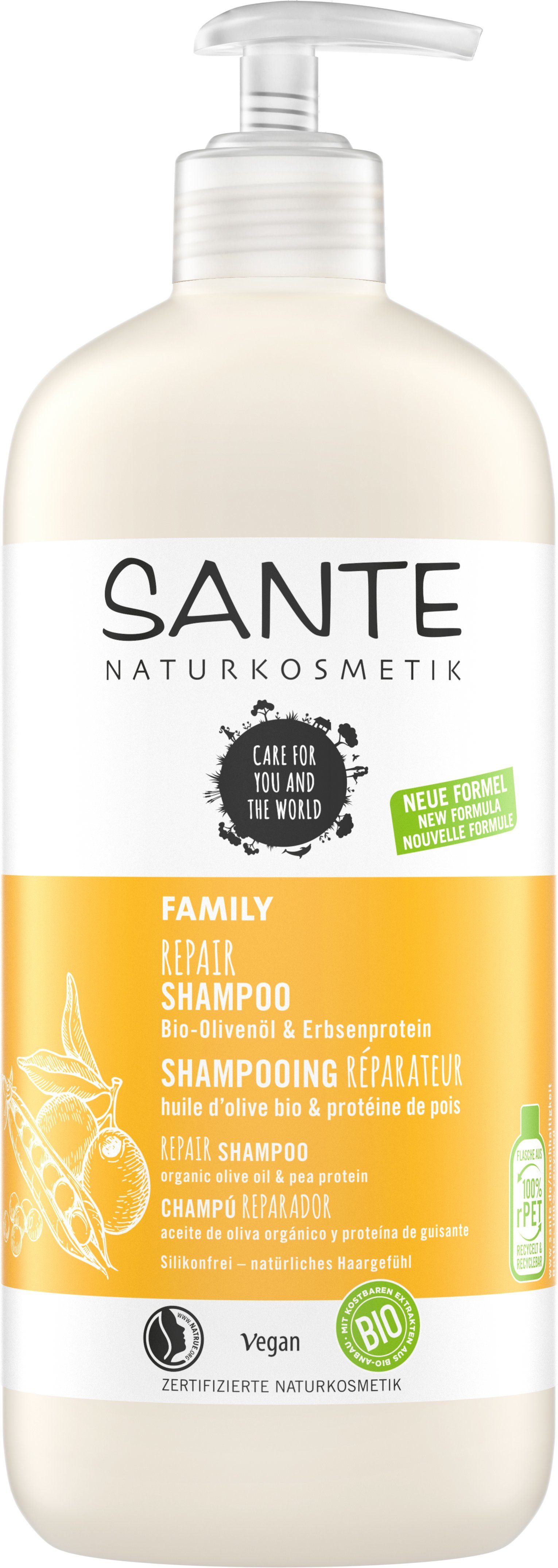 SANTE Haarshampoo FAMILY Repair Bio-Olivenöl | Haarshampoos
