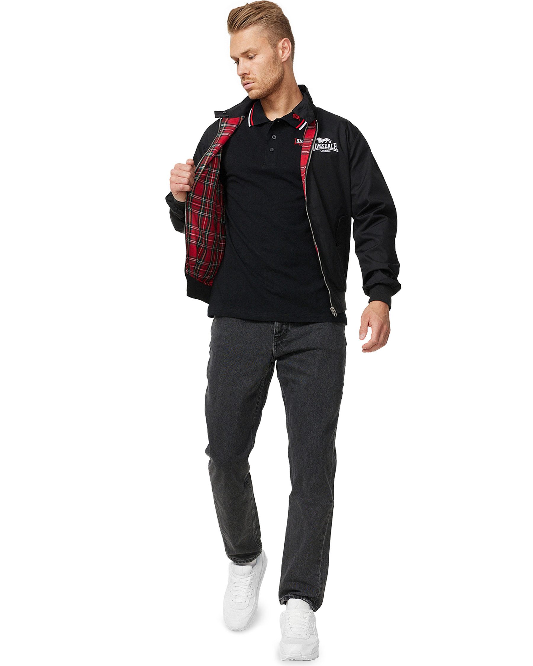 Lonsdale Blusenjacke Lonsdale Harrington Jacke Acton Klassischer Schnitt mit typischem Karofutter