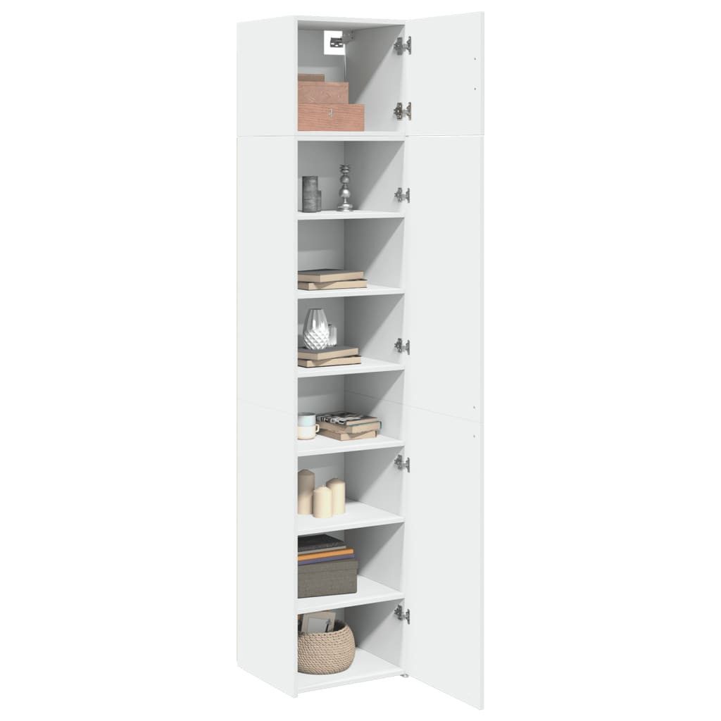 vidaXL Sideboard Hochschrank Schmal Weiß 45x42,5x225 günstig online kaufen
