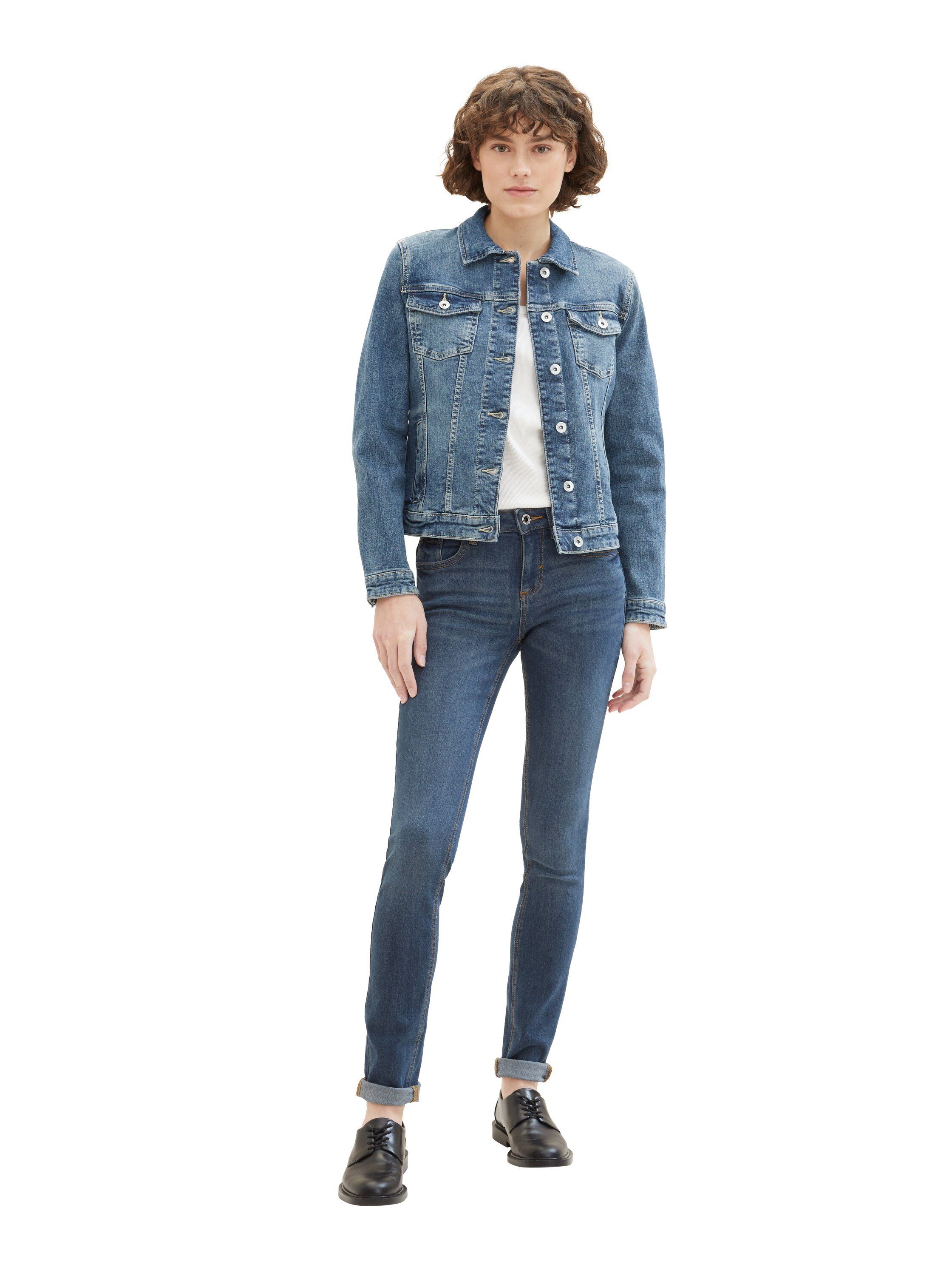 TOM TAILOR Jeansjacke mit Knopfleiste und Hemdkragen – Bild 5 von 5