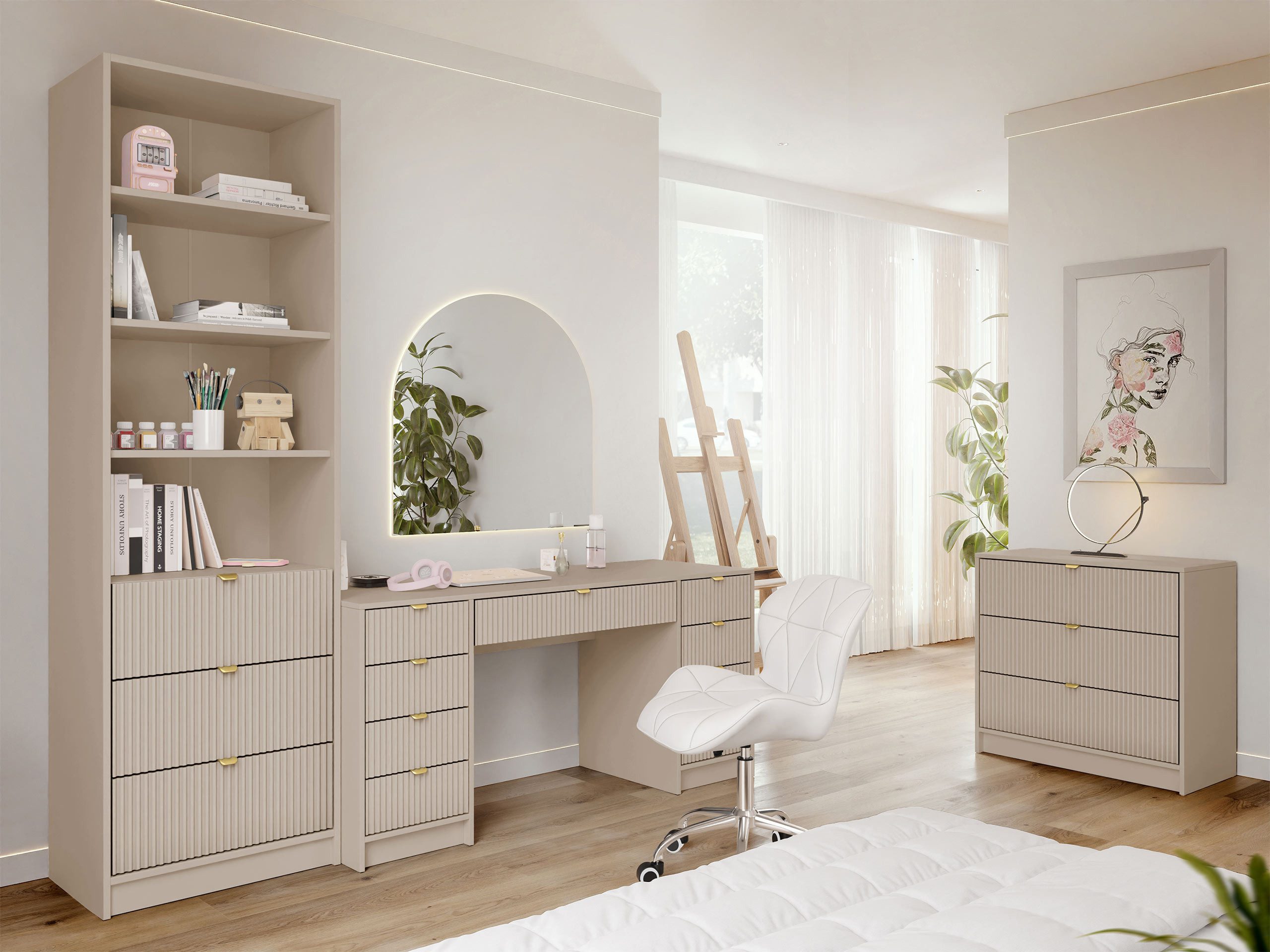 MIRJAN24 Wohnzimmer-Set Tireno VI, (3er-Set, Kommode, günstig online kaufen