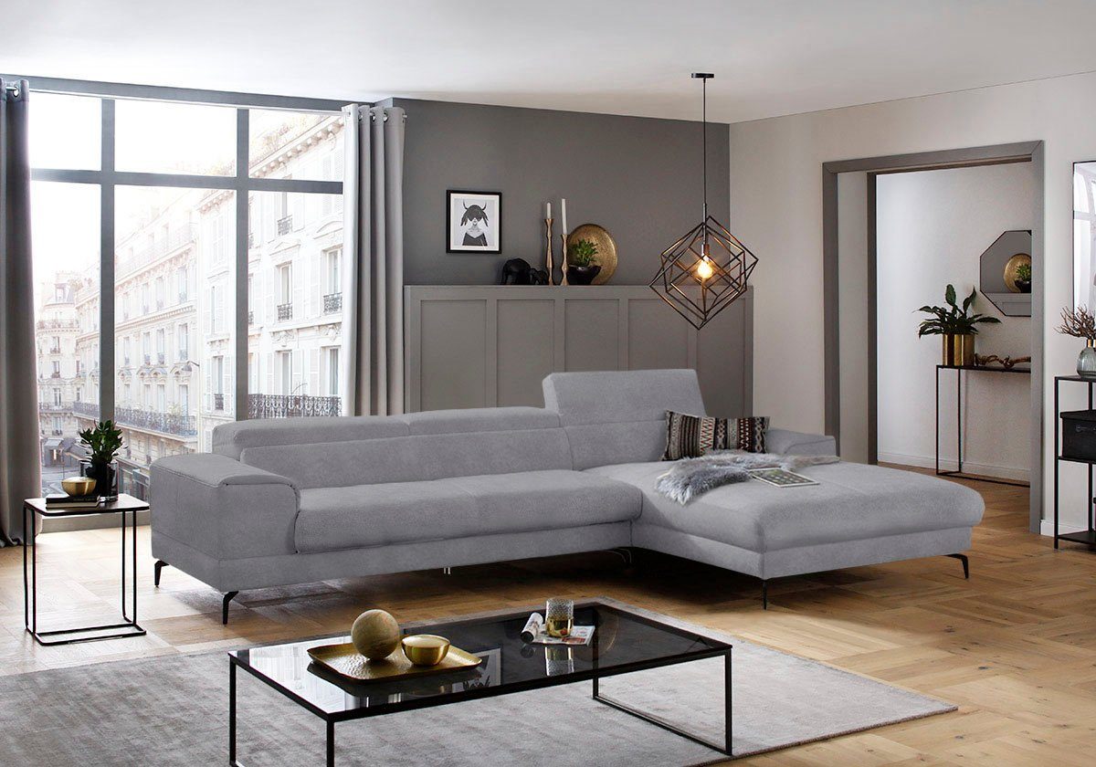 Ecksofa piedroo, Designsofa mit tollem Sitzkomfort, bequem, L-Form