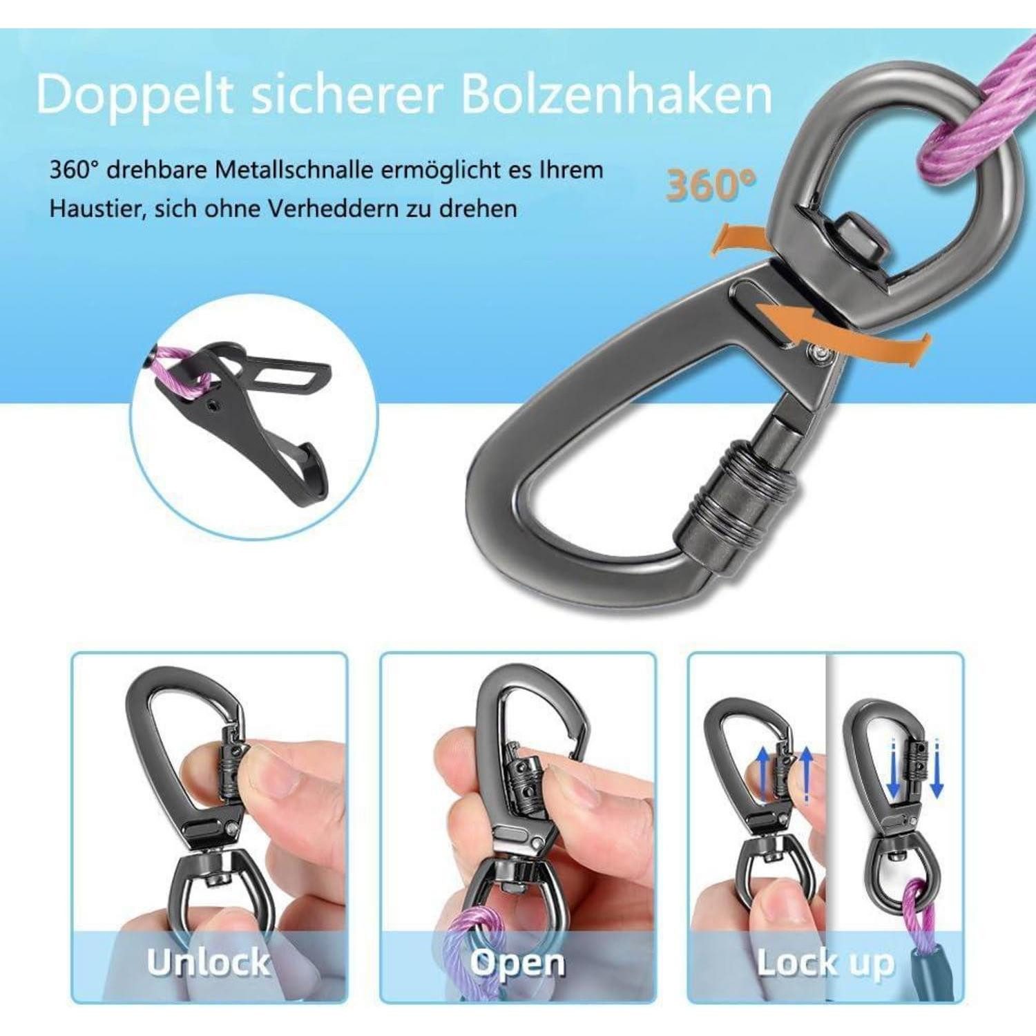 LuxusKollektion Autohundegeschirr Hunde Sicherheitsgurt Anschnallgurt Auto 16 inch 40 CM Lila