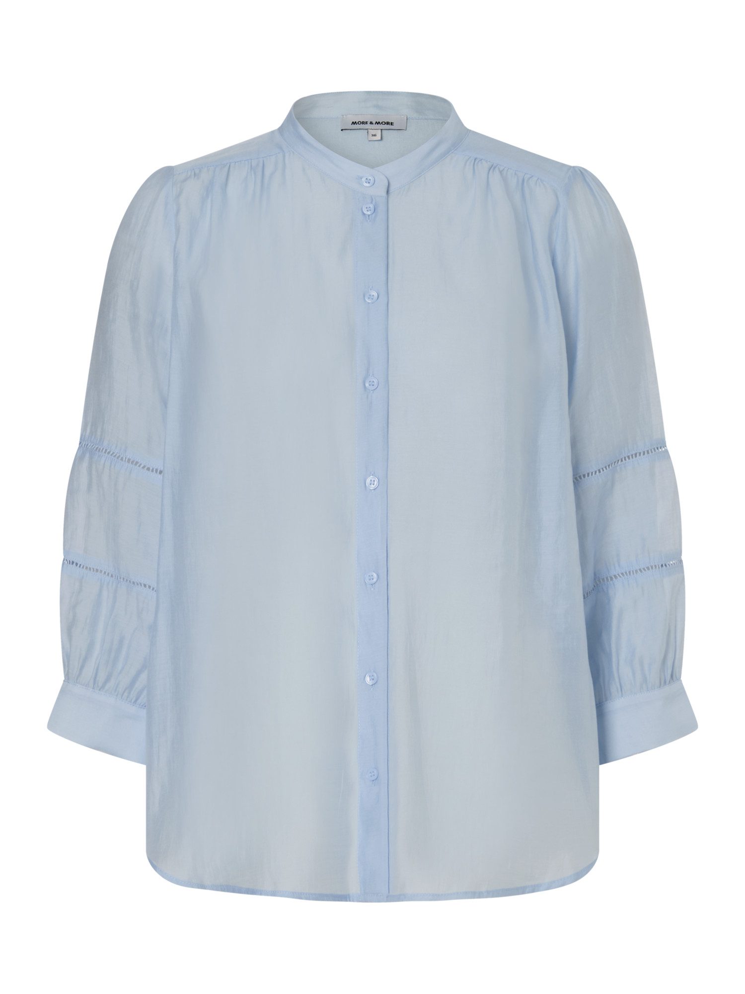 Klassische Bluse leicht transparente, glänzende Bluse