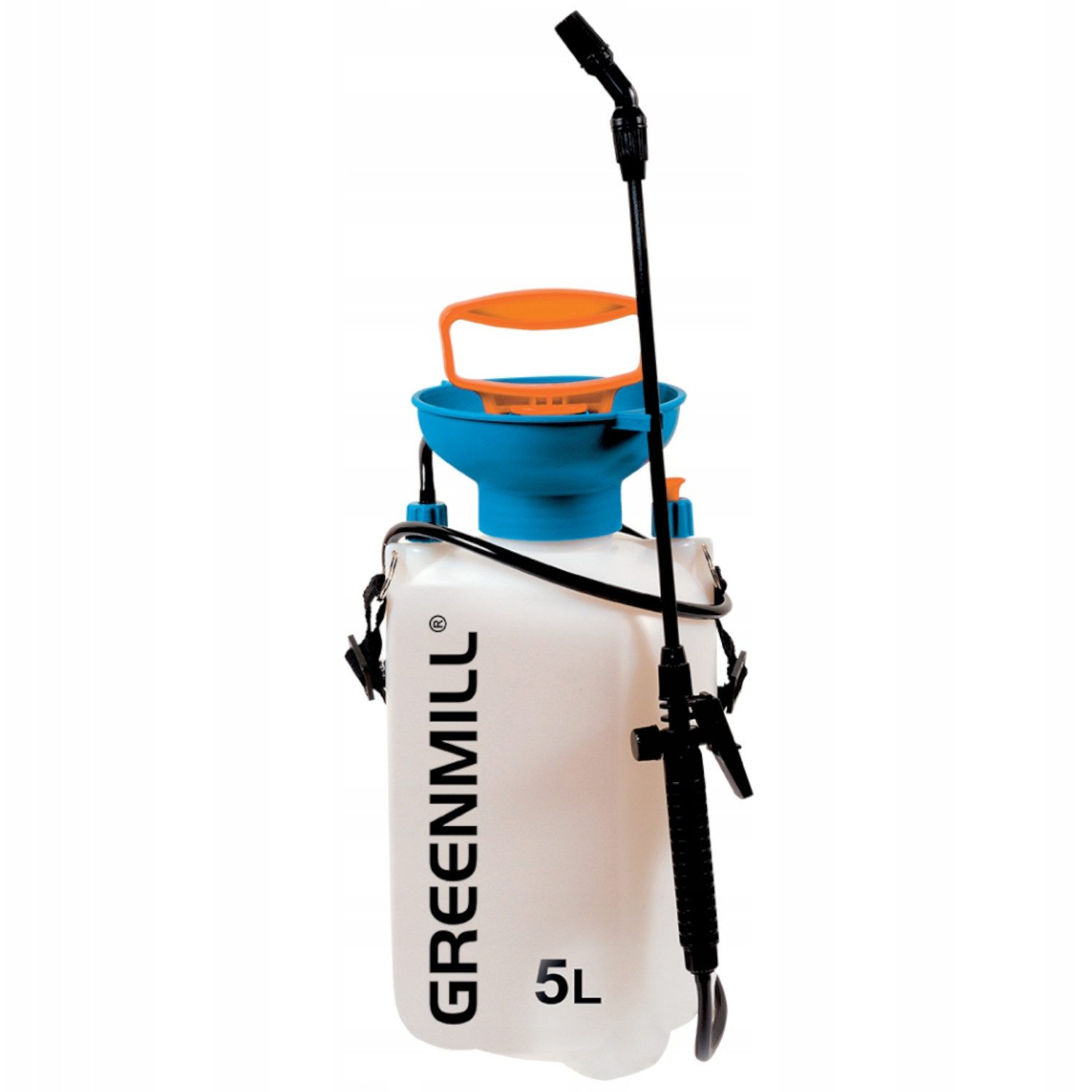 Greenmill Drucksprühgerät GB950 Universal-Garten-Drucksprüher 5L, Mehrzwecksprühgerät, Druck, Inhalt 5 Liter