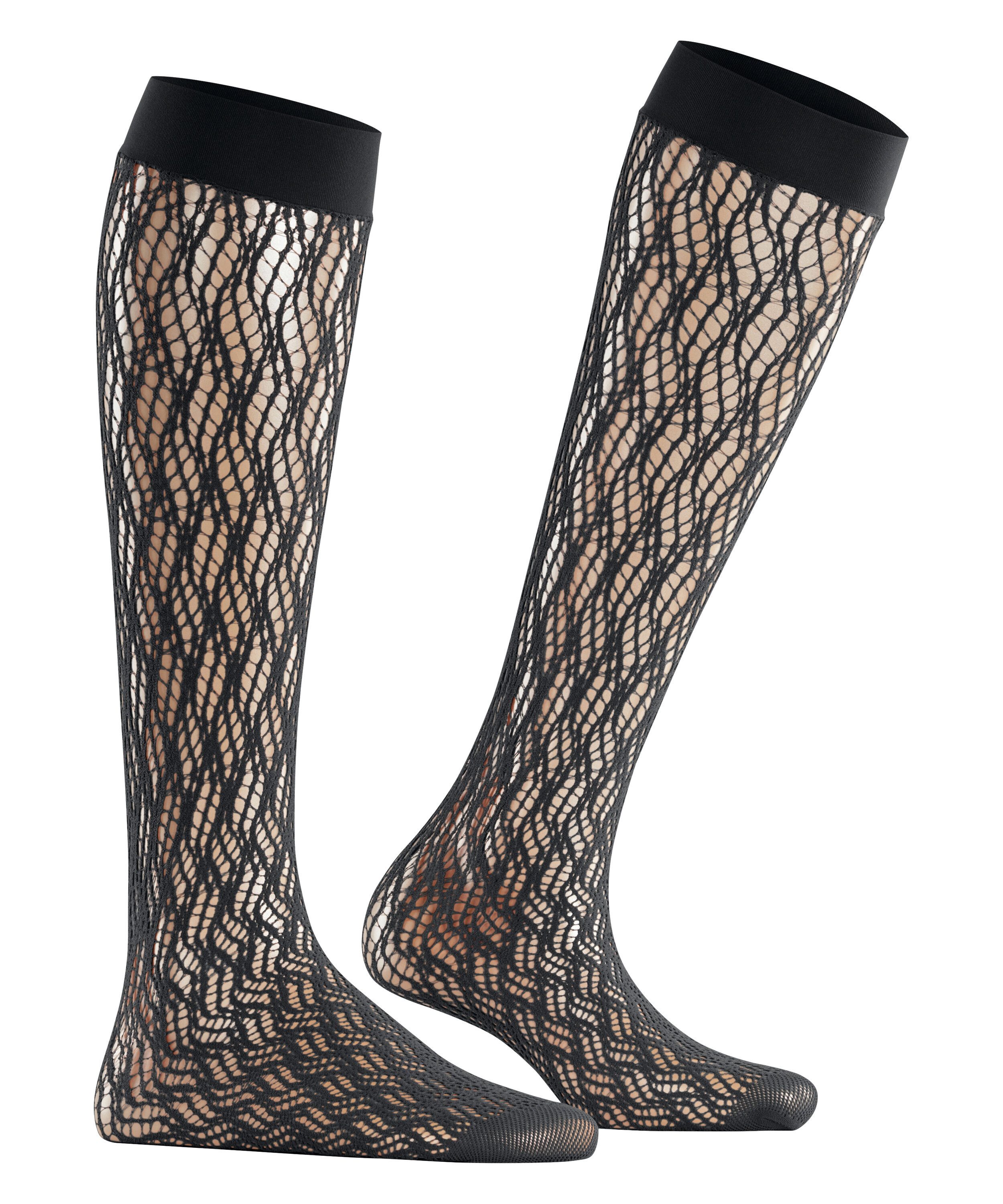 FALKE Feinkniestrümpfe Pure Shore Kniestrümpfe (1-Paar)