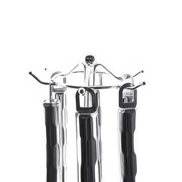 Cheffinger Küchenorganizer-Set Stainless Steel 7-teiliges Küchenhelfer Set inkl. Aufsteller Edelstahl, (7-tlg)