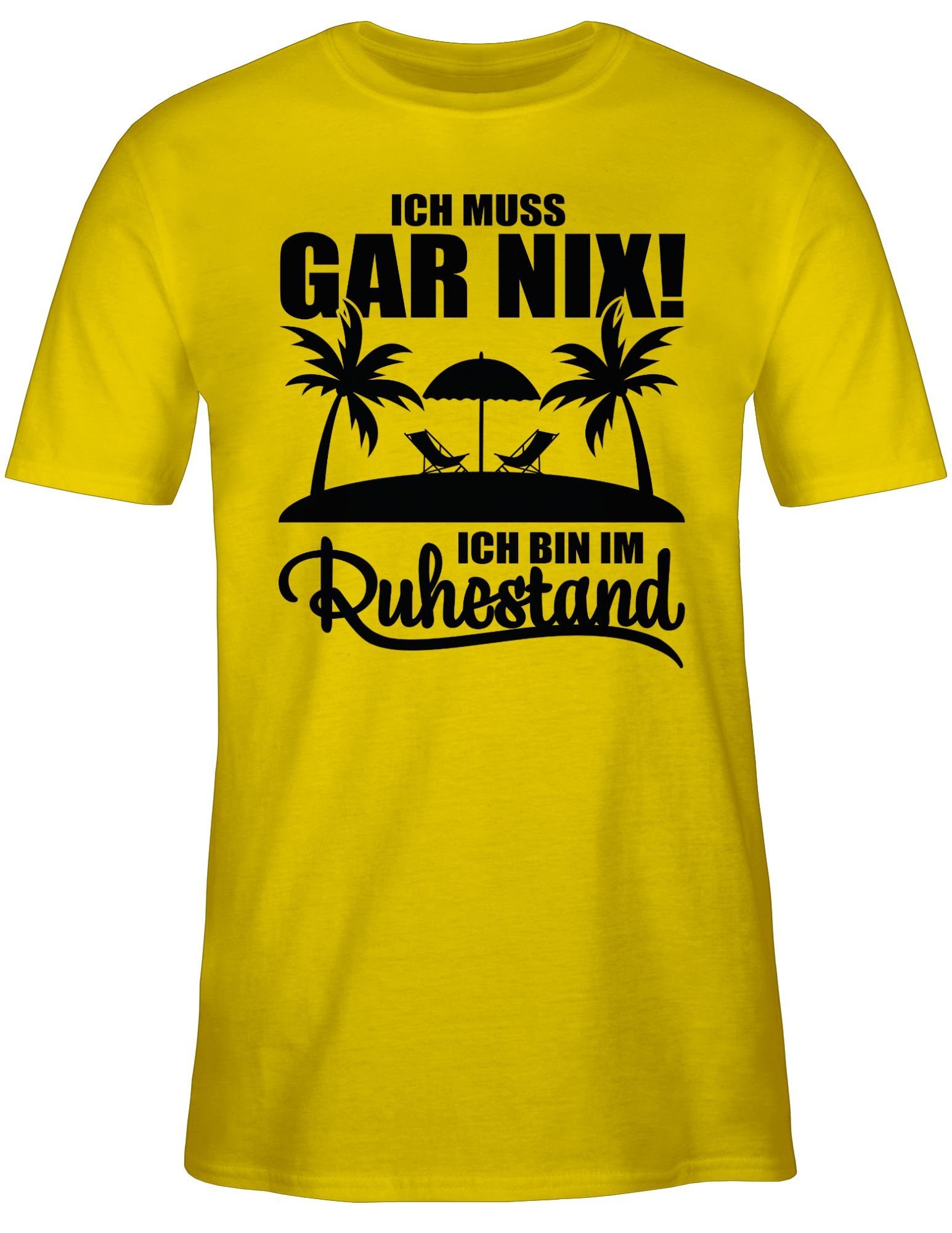 Shirtracer T-Shirt Ich muss gar nix günstig online kaufen