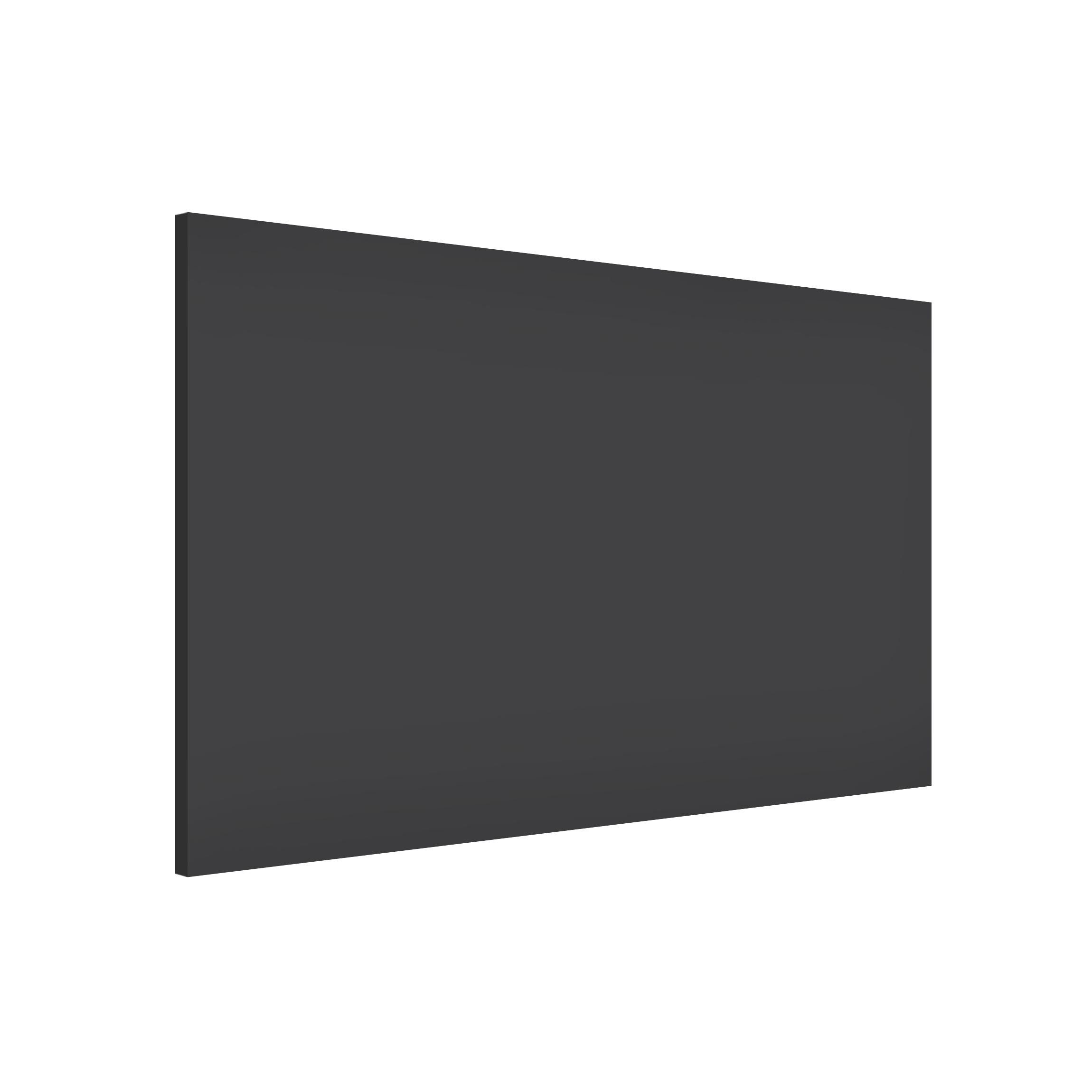 Bilderdepot24 Magnettafel Küche grau Colour Dark Grey, (1-tlg., Magnetboard Pinnwand für die Wand - metallische Tafel für Magnete), Magnetwand groß mit Motiv Büro Memoboard magnetisch Hochformat