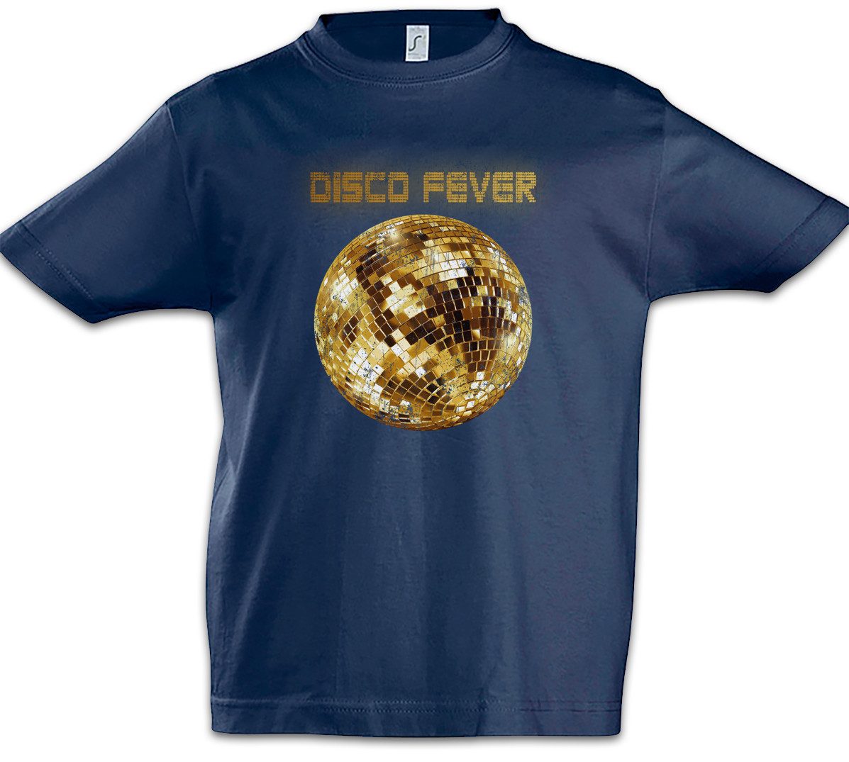 Print-Shirt Disco Light II Kinder T-Shirt Music Musik Nerd Techno Indie Electro