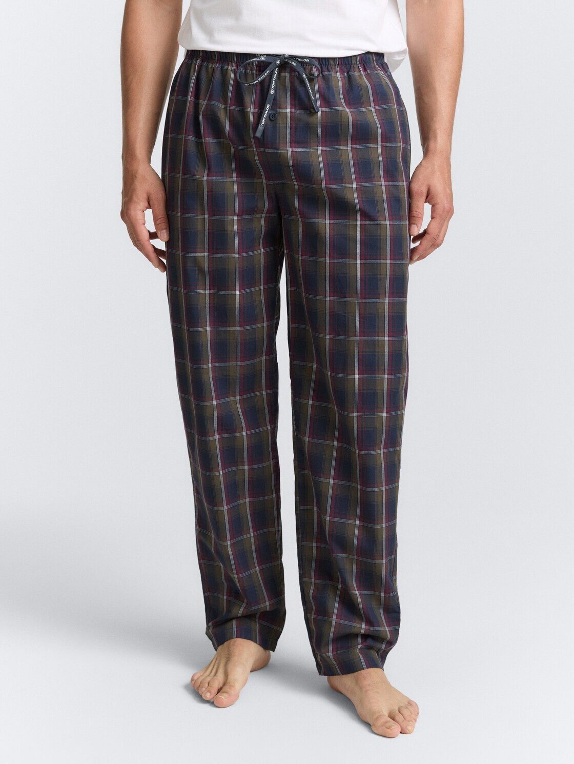 TOM TAILOR Pyjama Unterwäsche Pyjama-Hose mit Karomuster günstig online kaufen