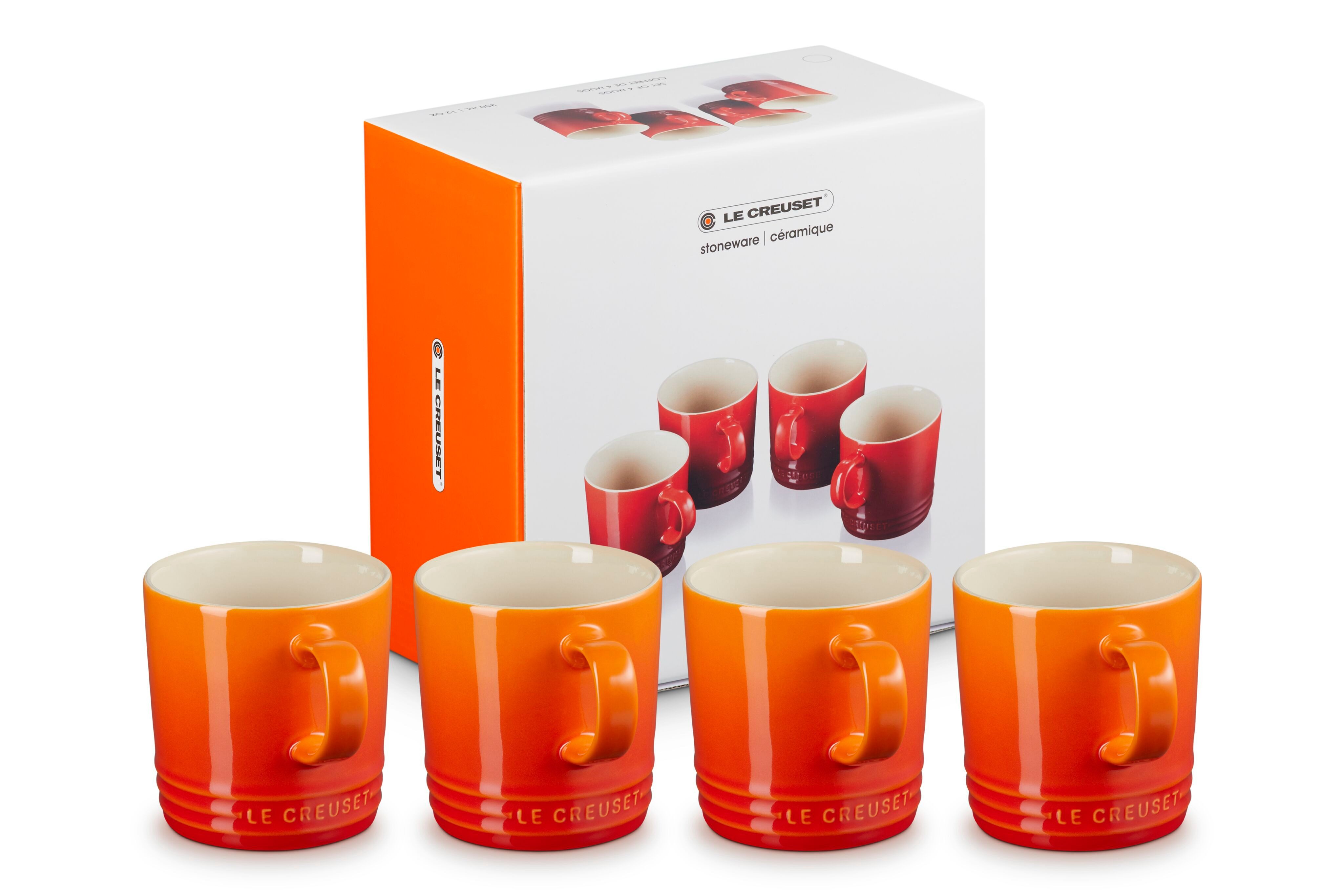 LE CREUSET Tasse Becher-Set, Ofenrot 79113350900000