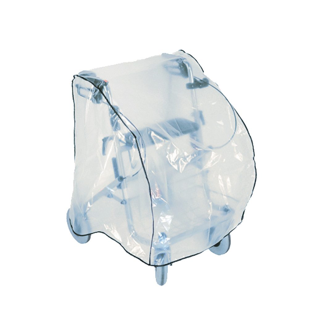 Regenverdeck Staub- und Schmutzabdeckung transparent für Rollator Abdeckhaube Nässe