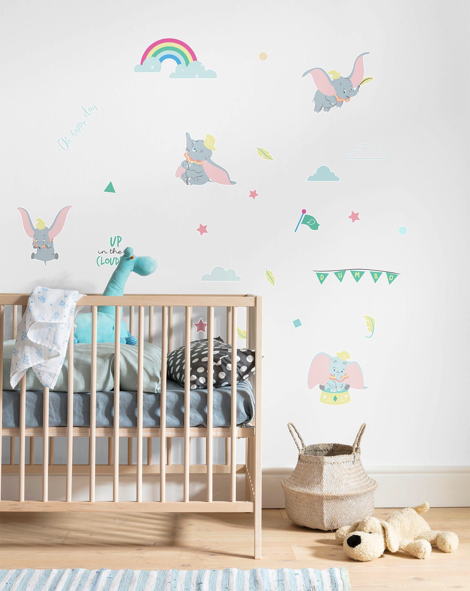 Komar Wandtattoo Dumbo Daydream x (26 selbstklebendes Wandtattoo cm St), 50x70 Höhe), (Breite