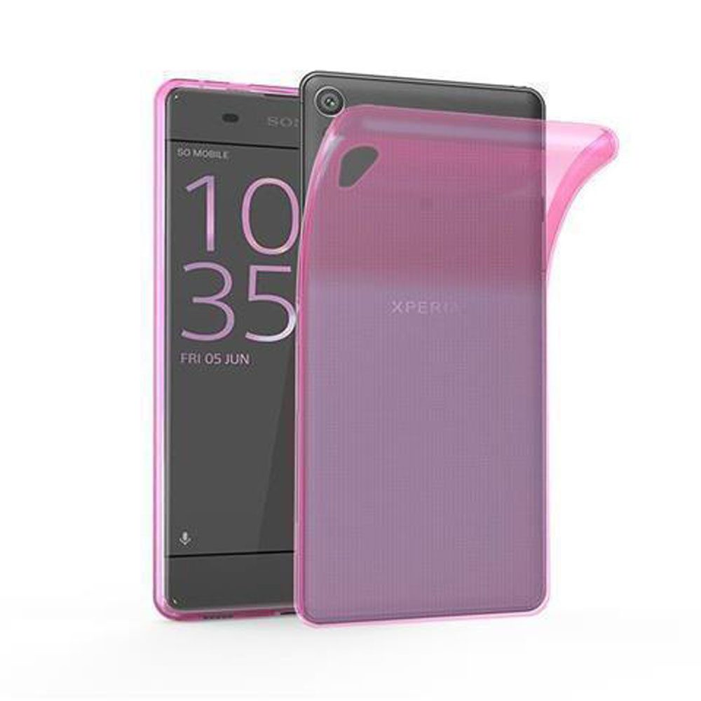 Cadorabo Handyhülle für Sony Xperia L1 Hülle Sony Xperia L1, Hülle TPU Silikon Handy Schutzhülle Slim Transparent Case Cover