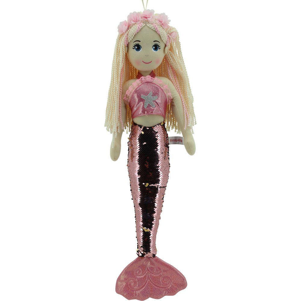 Toys Meerjungfrau 70 cm 11889 Sweety-Toys Prinzessin Stoffpuppe Sweety Meerjungfrauenpuppe rosa Plüschtier