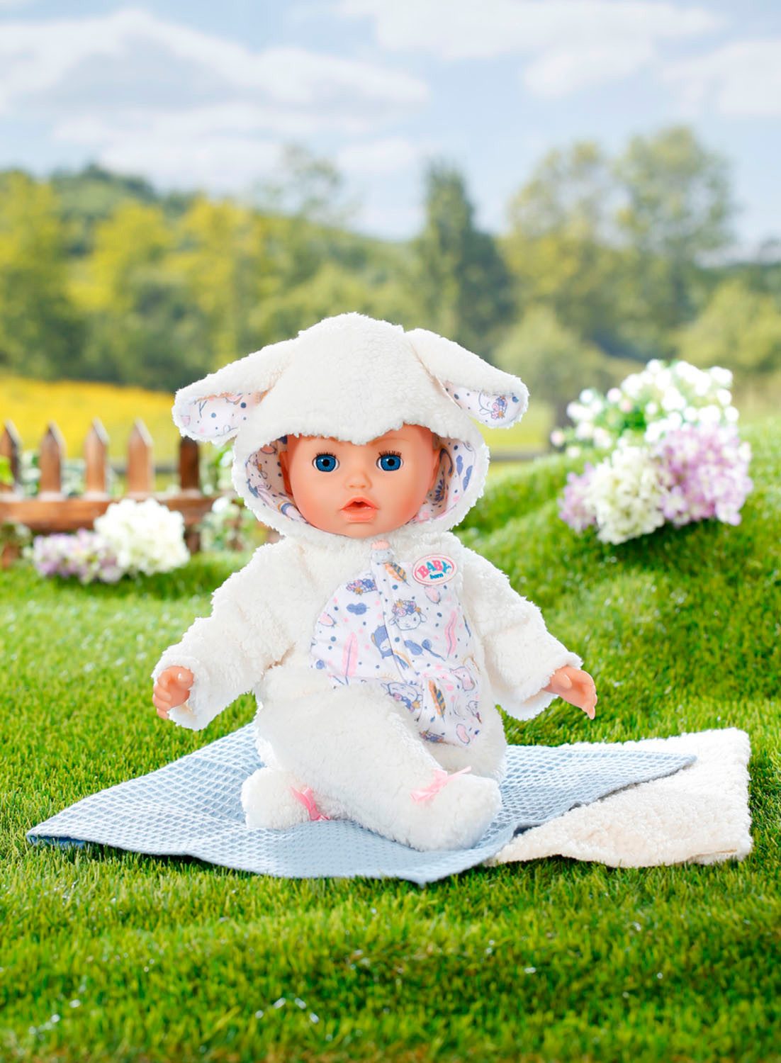 Baby Born Puppenkleidung Schäfchenanzug 43 cm günstig online kaufen