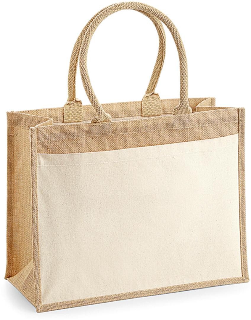 Westford Mill Umhängetasche Cotton Pocket Jute günstig online kaufen
