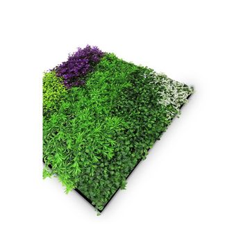JANGAL 3D Wandpaneel Modular Wall, 520 x 520 mm, Design Flora, Violett