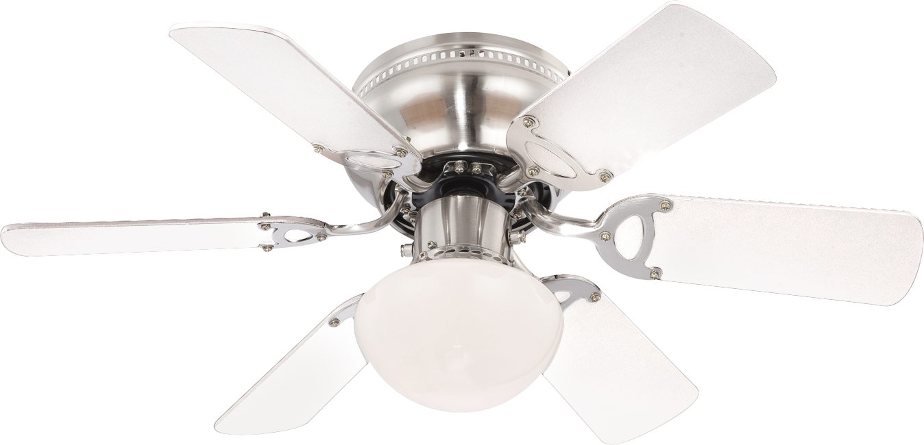 GLOBO LIGHTING Deckenleuchte UGO, ohne Leuchtmittel, Ventilator Nickel/Weiß/Graphit, Opalglas, drehbar, E27