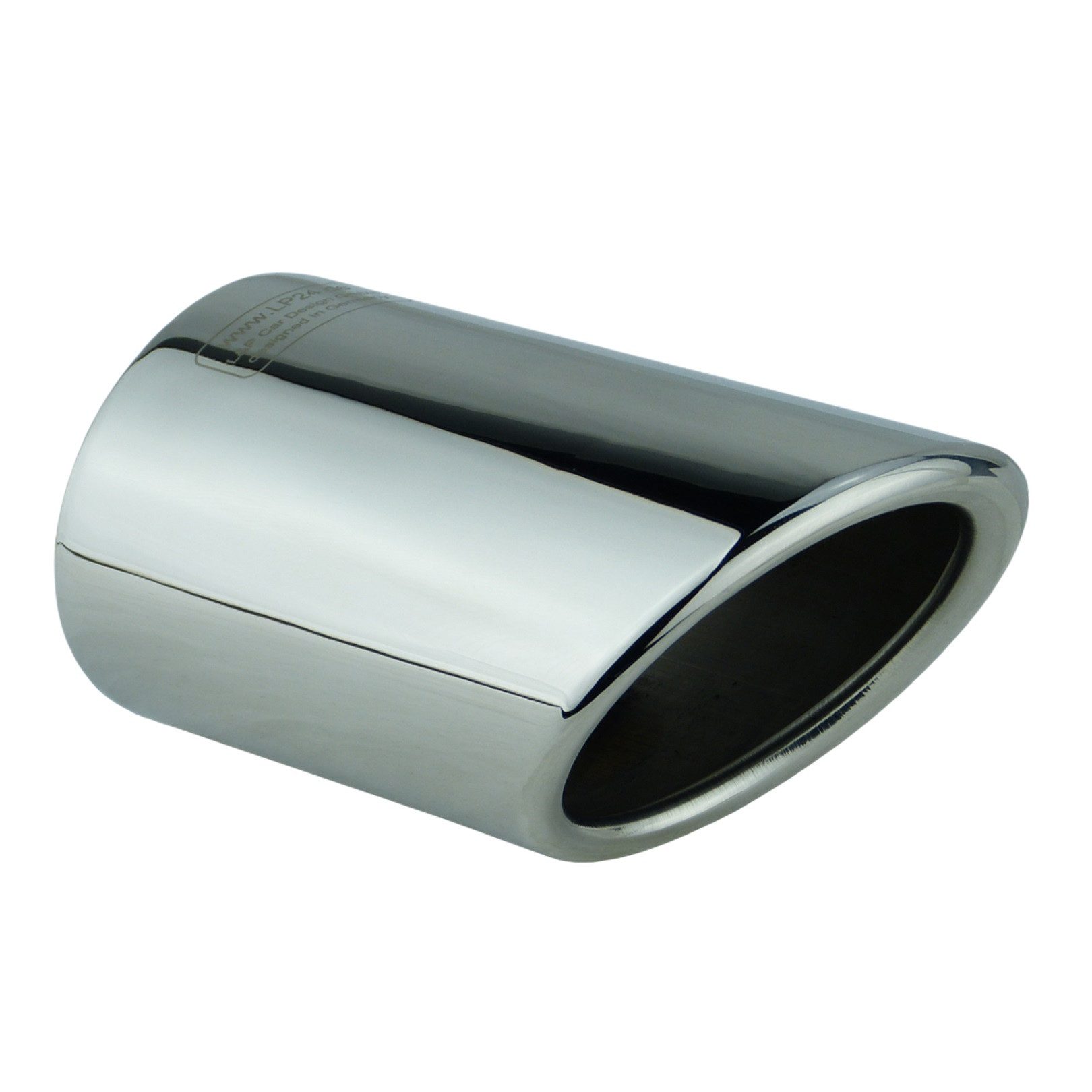 L & P Car Design Auspuff-Flexrohr 2 Auspuffblenden Chrom für Audi Q7 4L VW Touareg Edelstahl, 97,5 mm