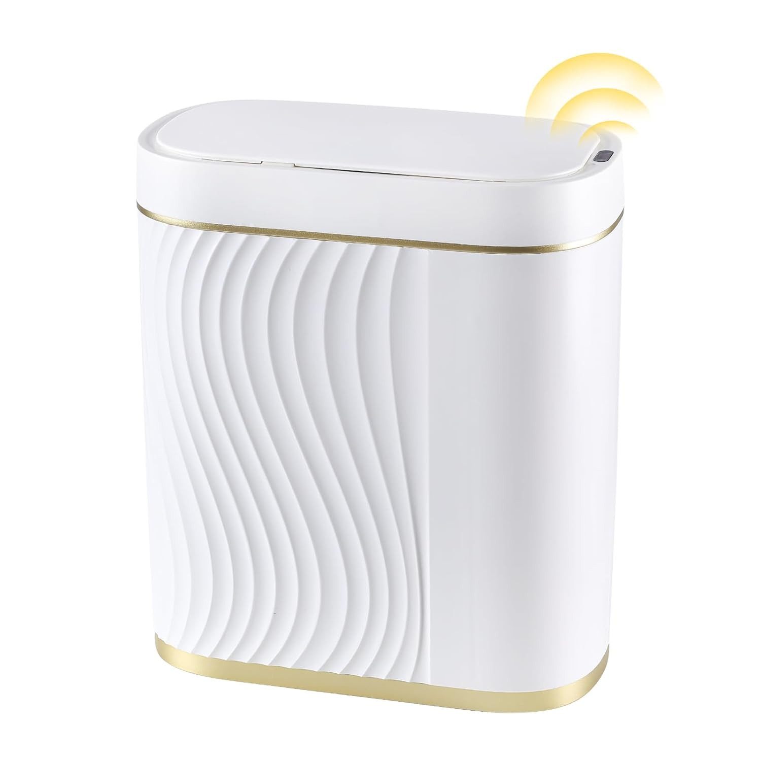 Auledio Мусорные урны Automatik Sensor Мусорные урны, Müllbehälter berührungslos, Geräuscharm,8L, intelligenter Sensor,0.3s schnelle Reaktion,wasserdicht und rutschfest