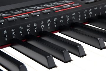 Classic Cantabile Stage-Piano SP-250 Stagepiano - 88 echte Hammertasten mit Anschlagdynamik, (Spar-Set, inkl. Unterbau), Klaviatur mit Splitfunktion, Lernmodus, USB-MIDI (In/Out)